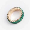 Ring - Ziersteine - goldfarben