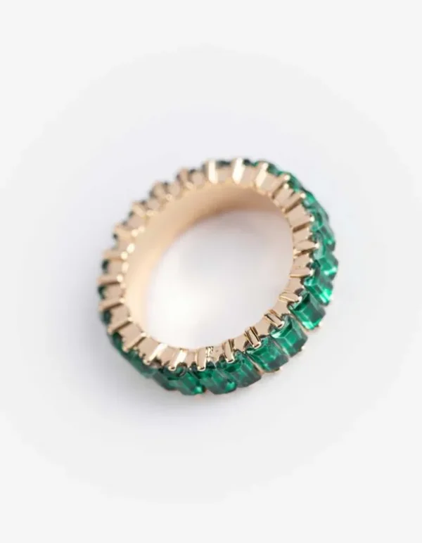 Ring - Ziersteine - goldfarben