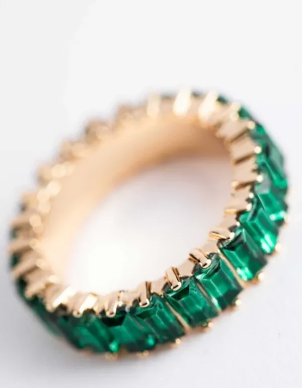 Ring - Ziersteine - goldfarben