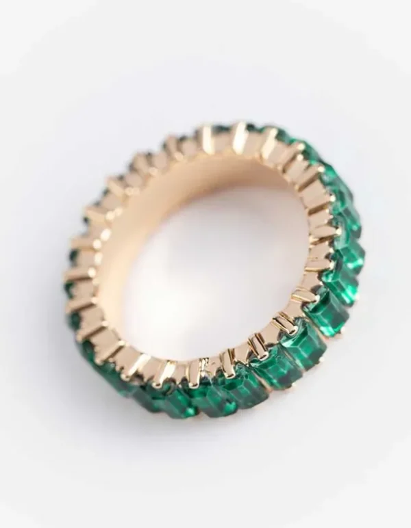 Ring - Ziersteine - goldfarben