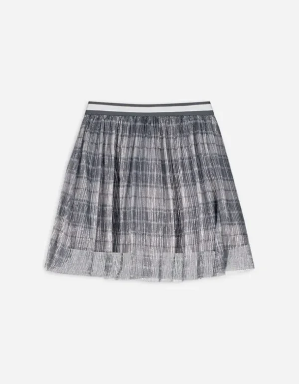 Rock - Lurex - grau