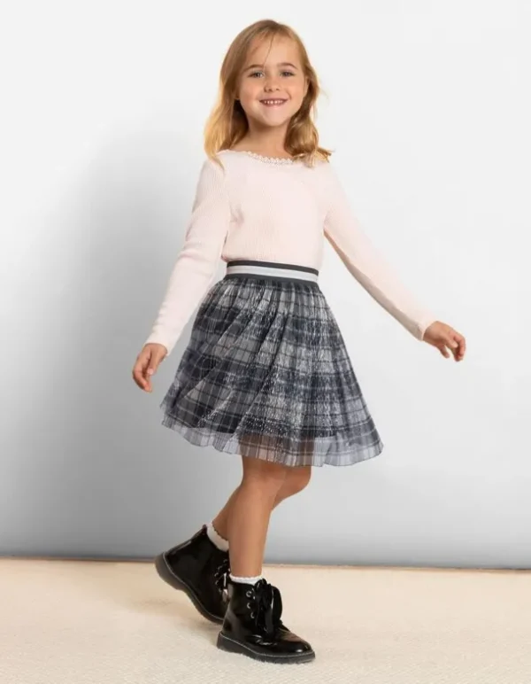 Rock - Lurex - grau