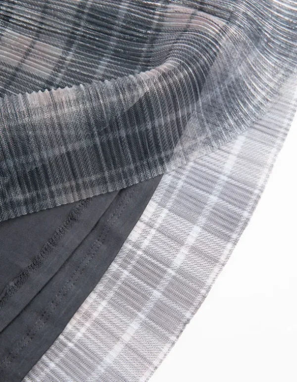 Rock - Lurex - grau