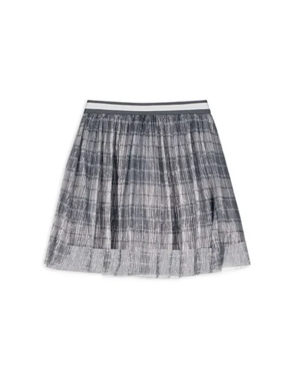 Rock - Lurex - grau