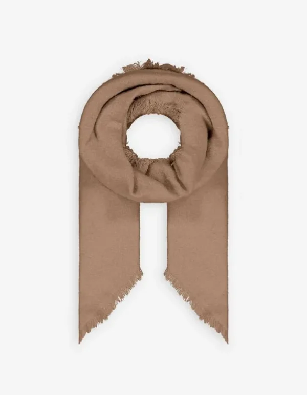 Schal - Soft-Touch - hellbraun
