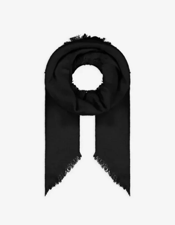 Schal - Soft-Touch - schwarz