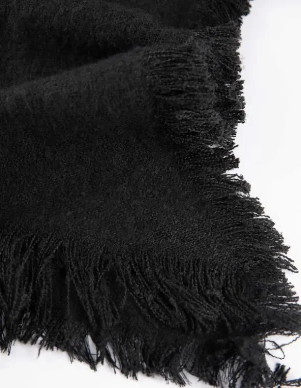 Schal - Soft-Touch - schwarz