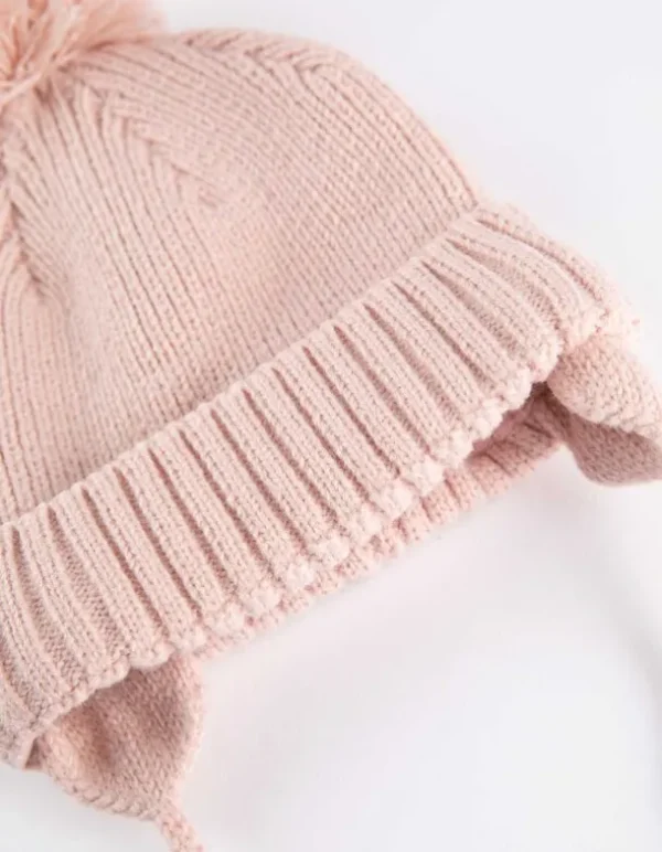 Set aus Mütze und Handschuhe - Fleece-Futter - rosa
