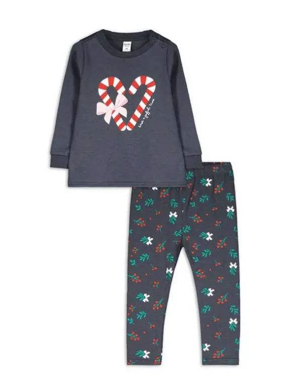 Set aus Sweatshirt und Leggings - Sweat - dunkelgrau