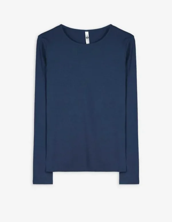 Shirt - Baumwoll-Mix - dunkelblau