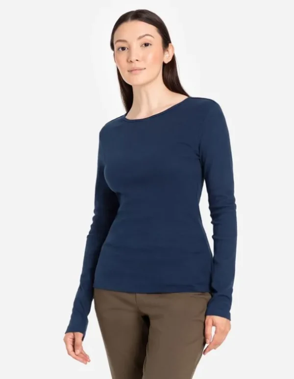 Shirt - Baumwoll-Mix - dunkelblau