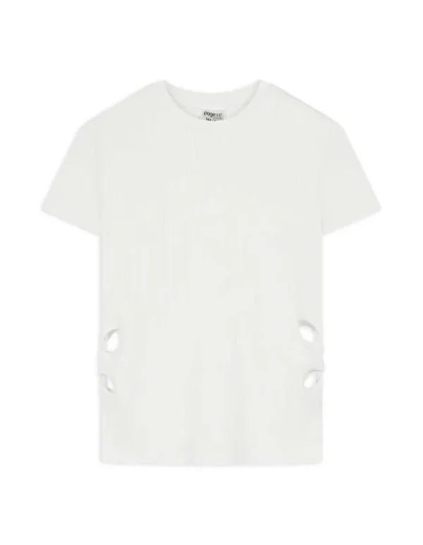 Shirt - Cut-Outs - weiß