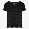 Shirt - Lochspitze - schwarz