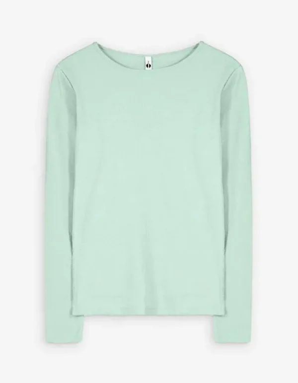 Shirt - Rippenstruktur - grün