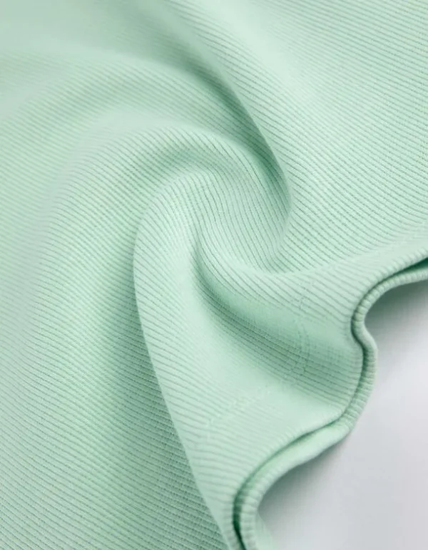 Shirt - Rippenstruktur - grün
