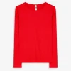 Shirt - Rippenstruktur - rot