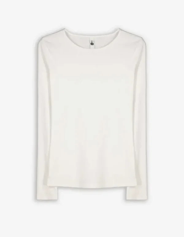 Shirt - Rippenstruktur - weiß