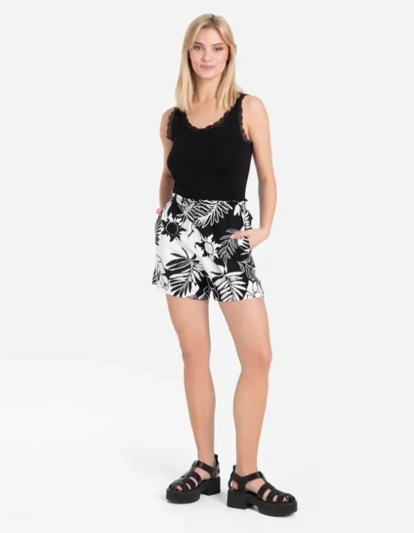 Shorts - Leinen-Mix