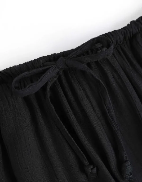 Shorts - Viskose - schwarz