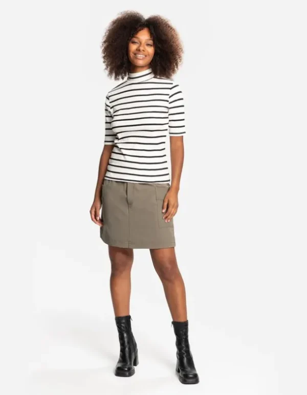 Skort - Aufgesetze Taschen - dunkelgrün