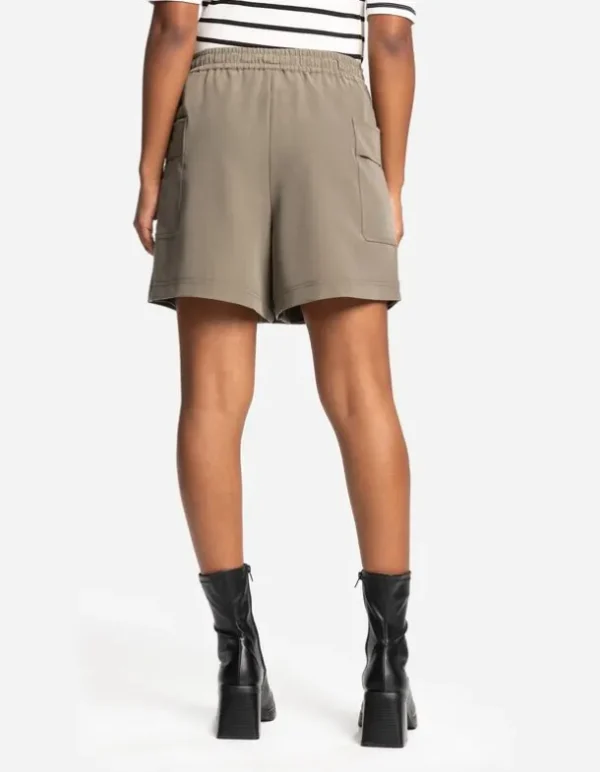 Skort - Aufgesetze Taschen - dunkelgrün