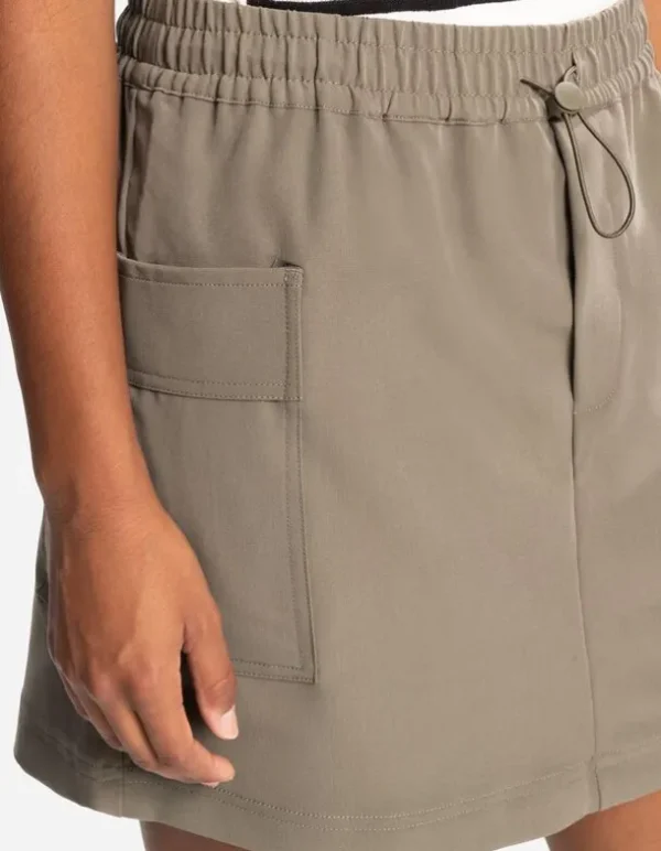 Skort - Aufgesetze Taschen - dunkelgrün