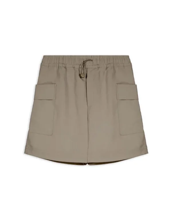 Skort - Aufgesetze Taschen - dunkelgrün