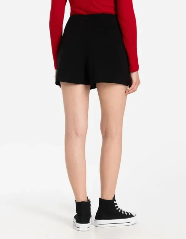 Skort - Viskose-Mix - schwarz