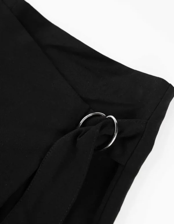 Skort - Viskose-Mix - schwarz