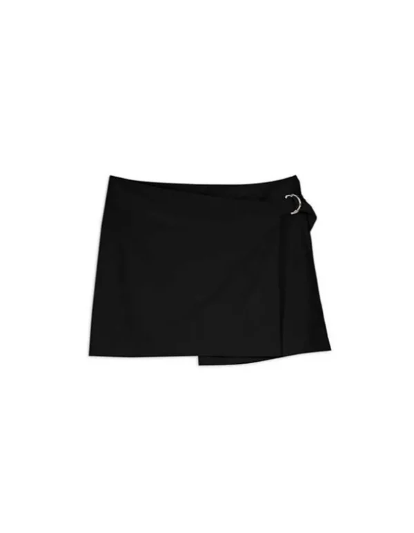 Skort - Viskose-Mix - schwarz