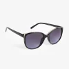 Sonnenbrille - rund - schwarz