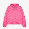 Steppjacke - Kapuze - pink