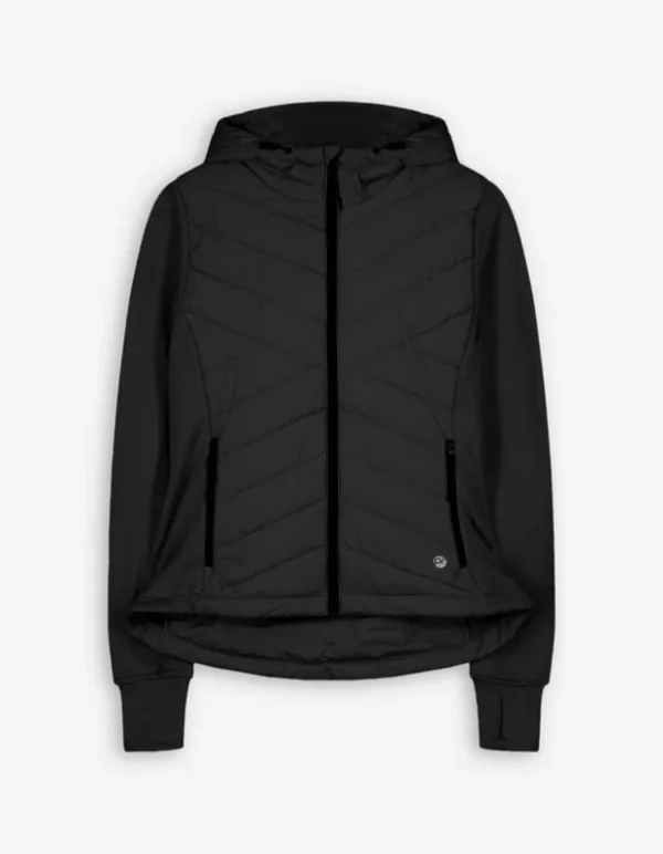 Steppjacke - Steppnähte - schwarz