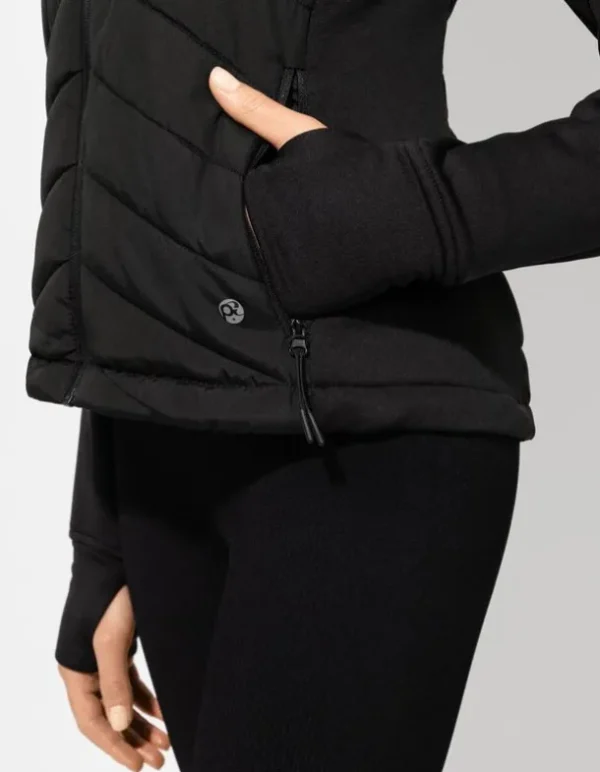 Steppjacke - Steppnähte - schwarz