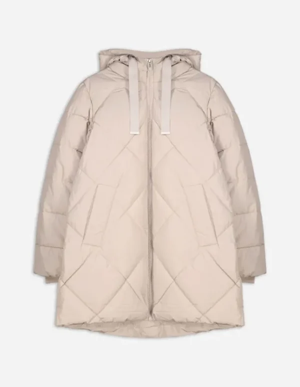 Steppmantel - Wasserabweisend - beige