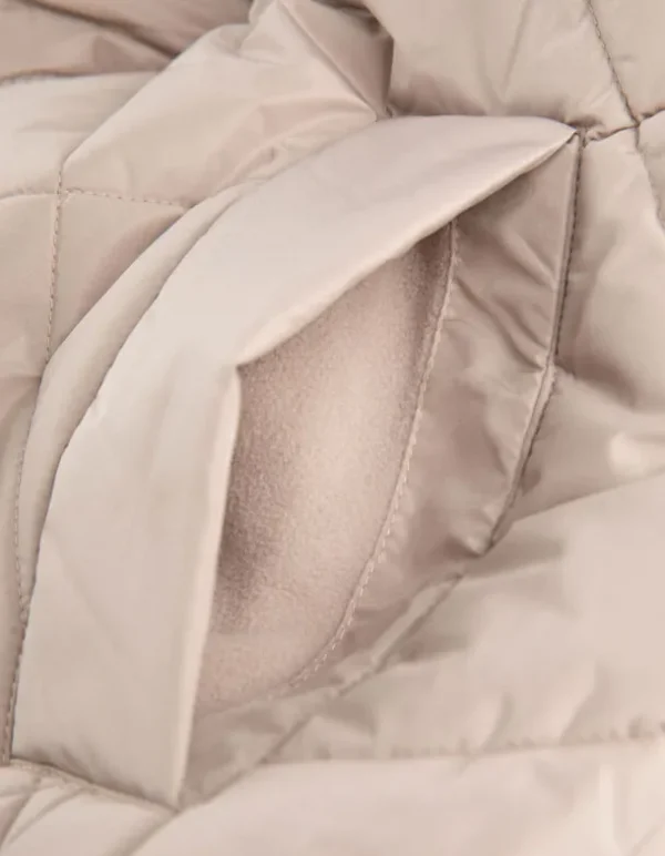 Steppmantel - Wasserabweisend - beige
