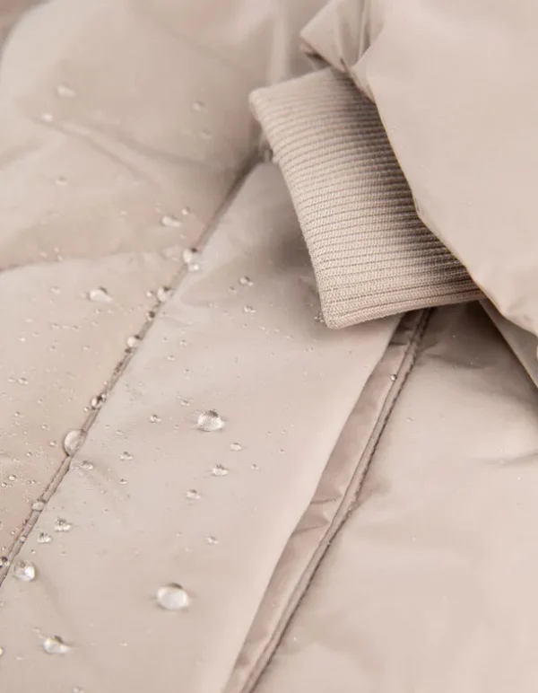 Steppmantel - Wasserabweisend - beige