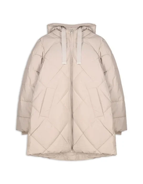 Steppmantel - Wasserabweisend - beige