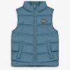 Steppweste - Applikation - blau