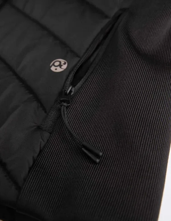 Steppweste - Eingrifftaschen - schwarz