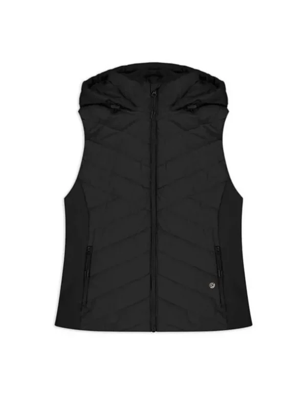 Steppweste - Eingrifftaschen - schwarz