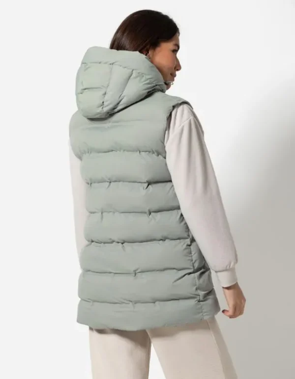 Steppweste - Oversized Fit - grün