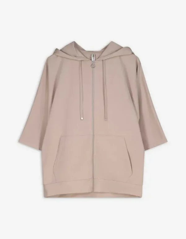 Strickjacke - Dreiviertelärmel - beige