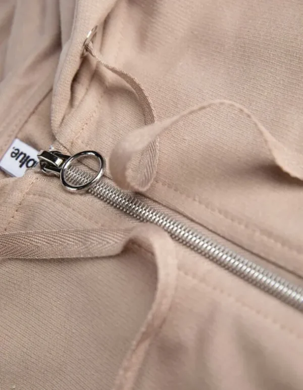 Strickjacke - Dreiviertelärmel - beige
