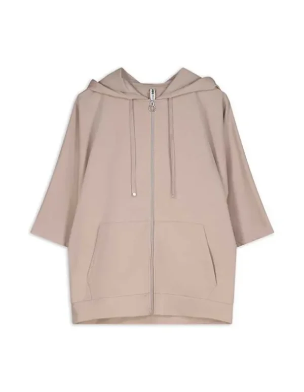 Strickjacke - Dreiviertelärmel - beige