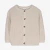 Strickjacke - Knopfleiste - beige
