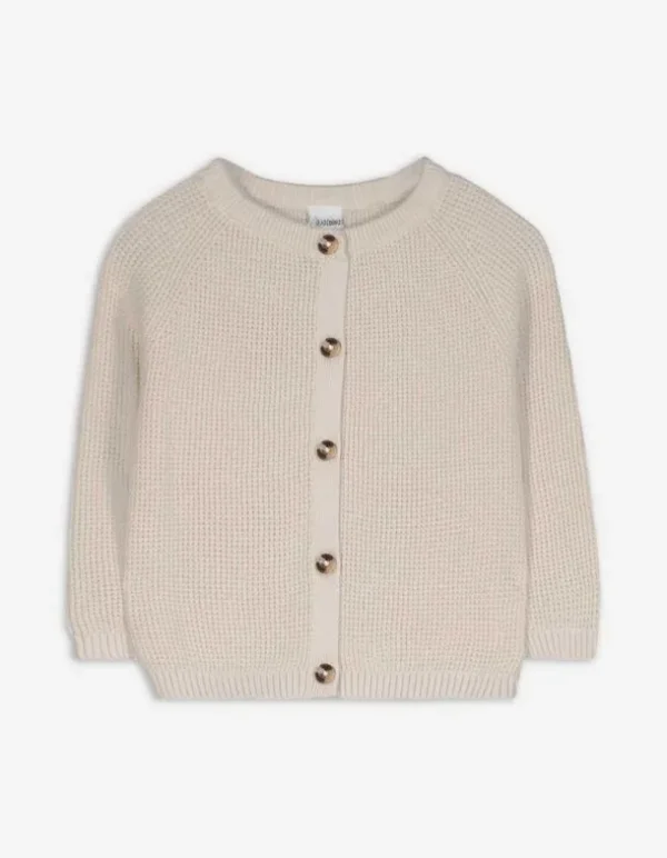 Strickjacke - Knopfleiste - beige