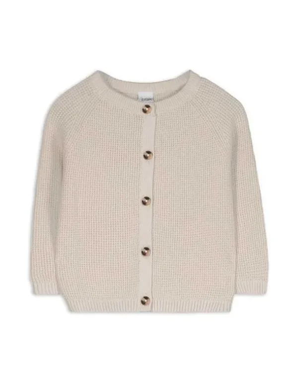 Strickjacke - Knopfleiste - beige