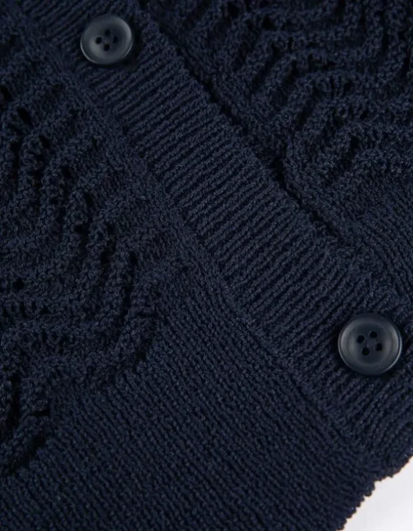 Strickjacke - V-Ausschnitt - dunkelblau