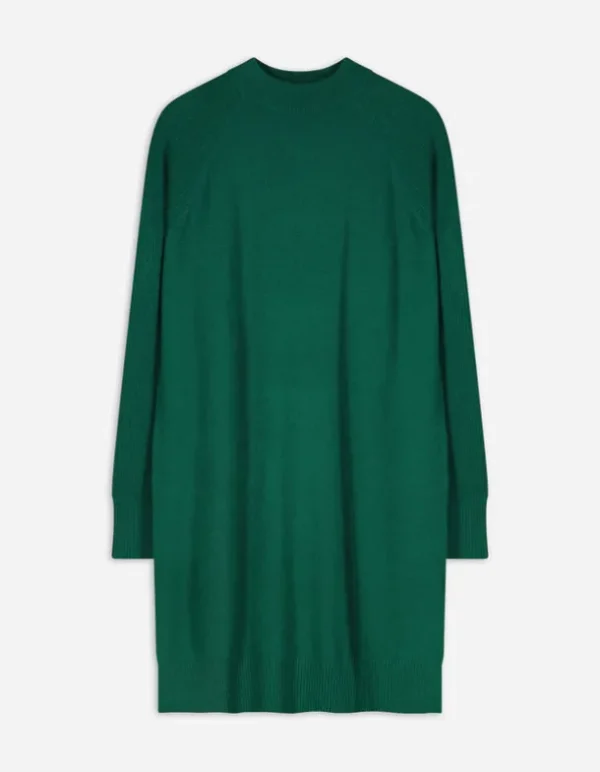 Strickkleid - Kaschmir - dunkelgrün